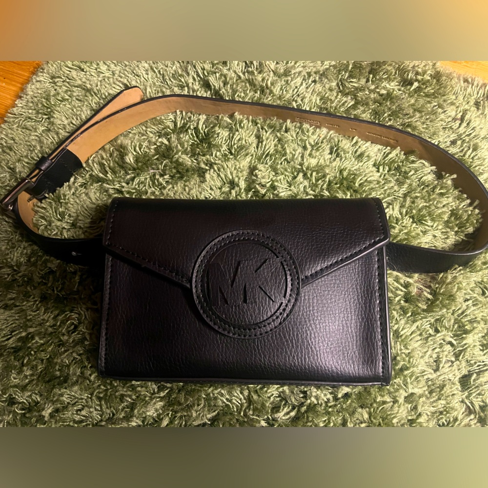 Black, Michael Kors, fanny pack or Crossbody with cream, colored interior ect